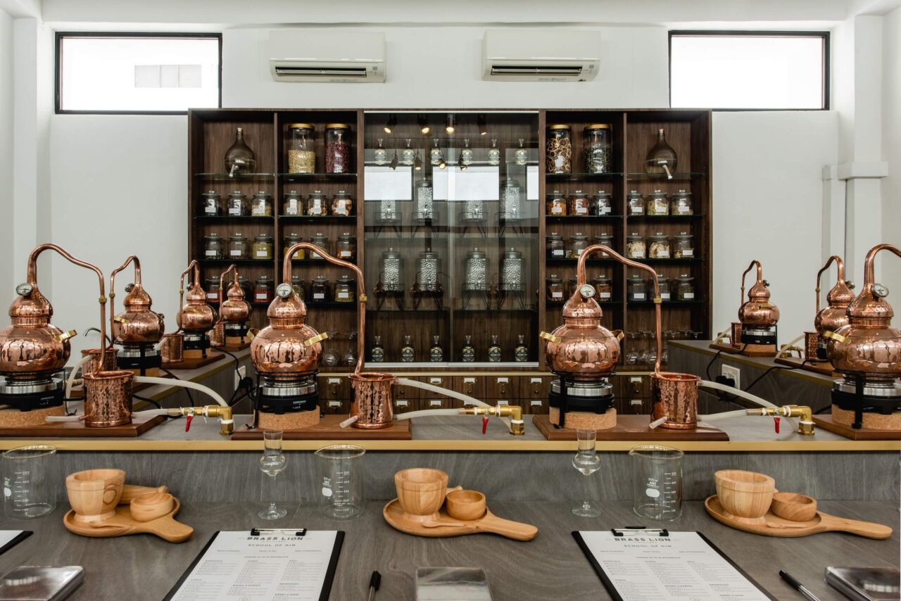 brass lion distillery design your own gin experience